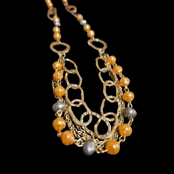 Premier Designs “Atlantis” Necklace & Bracelet Set – Gold Tones & Beaded Accents - Picture 5 of 6